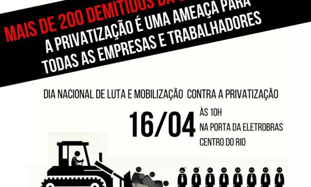 SENGE convoca para a luta e a mobilização contra privatização e contra demissões