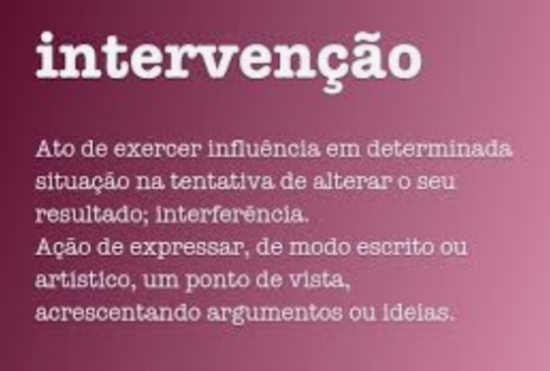 INTERVENÇÃO