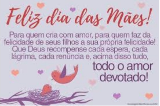 Feliz dia da mães!