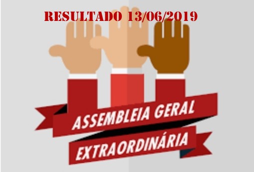 Resultado da assembleia em 13/06/2019, sobre a mudança do plano de saúde