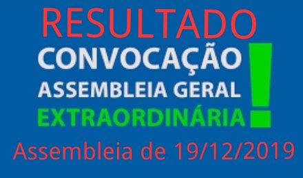 Resultado da Assembleia sobre escala de serviço