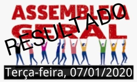 RESULTADO DA ASSEMBLEIA GERAL EXTRAORDINÁRIA REALIZADA EM 07/01/2020 SOBRE ACT/2020