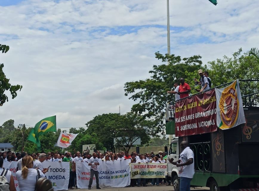 Funcionários da Casa da Moeda fazem nova paralisação por salário