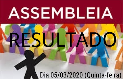 Resultado da Assembleia geral extraordinária realizada em 05/03/2020