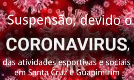 Suspensão de todas as atividades esportivas e sociais na Sede em Santa Cruz e em Guapimirim