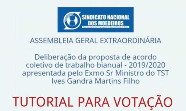 TUTORIAL PARA VOTAÇÃO NA ELEIÇÃO VIRTUAL DE AMANHÃ, DIA 19/05/2020 NO PERÍODO DAS 07:00 ÀS 17:00h.