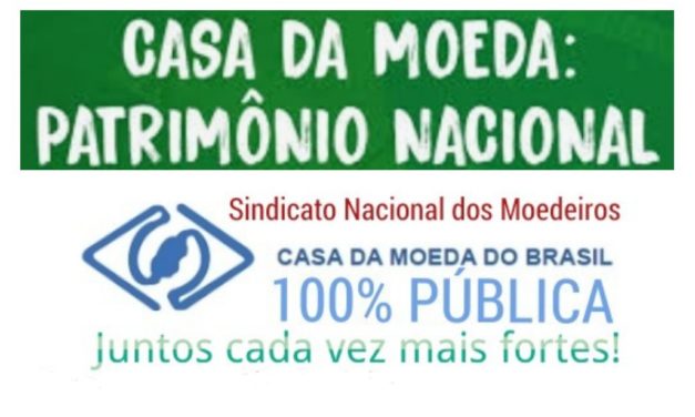 NOTA OFICIAL DO SNM – SINDICATO NACIONAL DOS MOEDEIROS