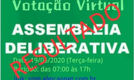 RESULTADO ASSEMBLEIA GERAL EXTRAORDINÁRIA – DELIBERAÇÃO DA PROPOSTA DE ACORDO COLETIVO DE TRABALHO BIANUAL – 2019/2020