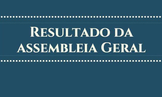 RESULTADO DA ASSEMBLEIA  SOBRE A APROVAÇÃO DA MINUTA DO ACORDO DE PROMOÇÃO E PROGRESSÃO 19/20