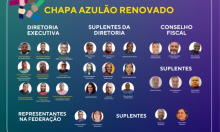 CHAPA AZULÃO RENOVADO É REELEITA PARA COMANDAR O SNM