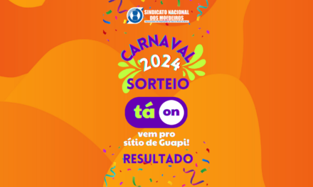 RESULTADO DO SORTEIO – CARNAVAL EM GUAPIMIRIM