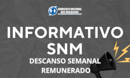 Sindicato Nacional dos Moedeiros e Trabalhadores da Casa da Moeda avançam em Busca do Acordo Histórico sobre Descanso Semanal Remunerado em Dobro